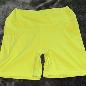 Bright Yellow Oner active shorts